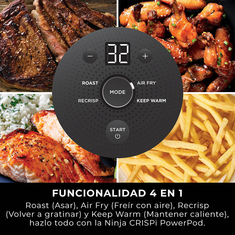 Freidora de Aire Crispi Portatil  3,8 Litros Ninja