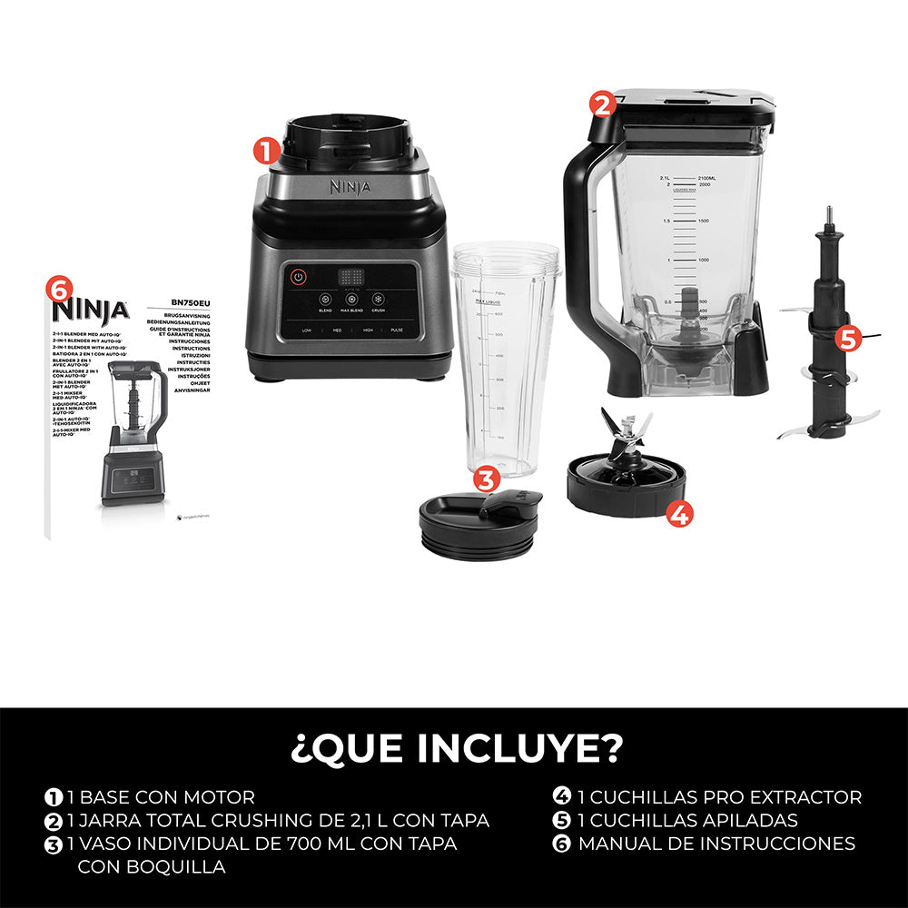 Licuadora Profesional Blender 2 en 1  BN750 Ninja