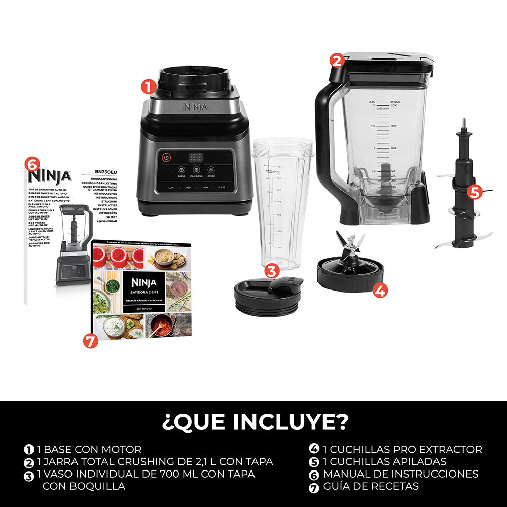Licuadora Profesional Blender 2 en 1  BN750 Ninja