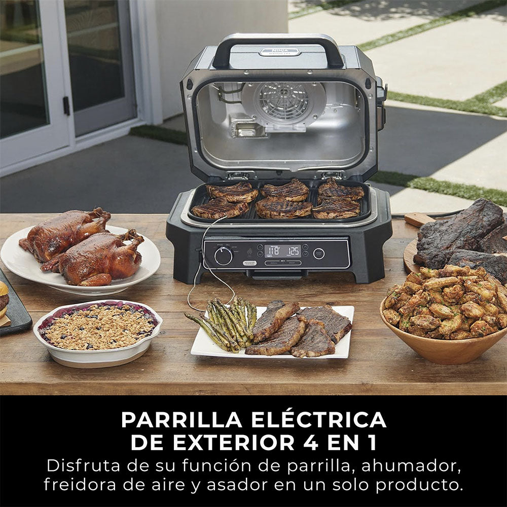 Parrilla eléctrica con Ahumador Ninja Woodfire Pro XL