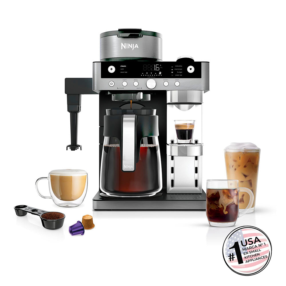 Cafetera 2 en 1 Prestige DualBrew con Espumador Integrado Ninja
