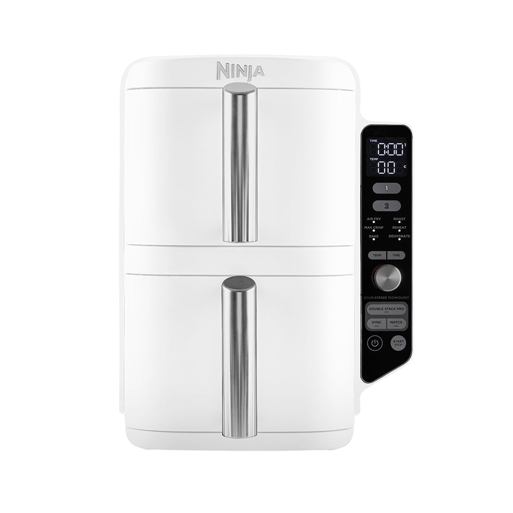 Freidora de Aire Vertical Double Stack XL 9.5L Blanca Ninja