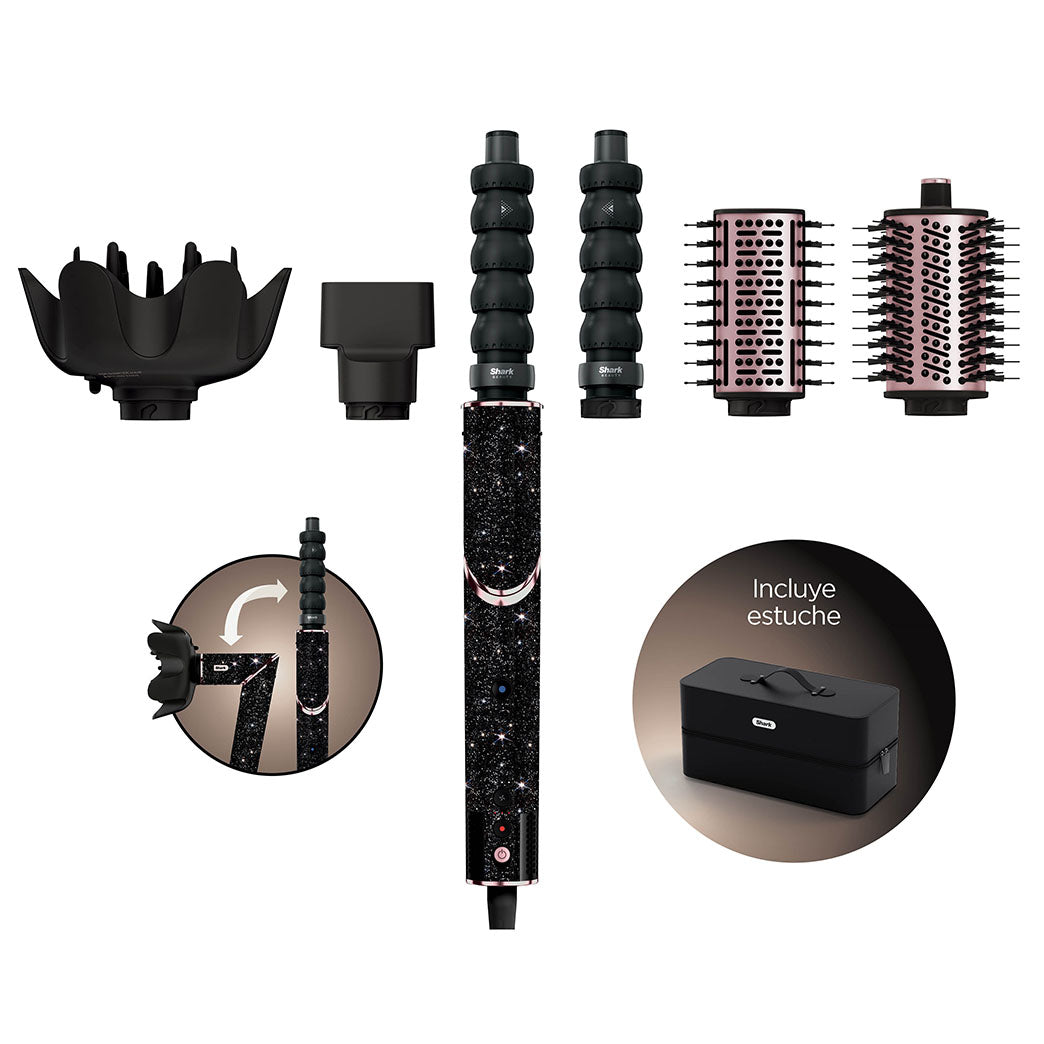 Secador Multistyler Flexstyle 5 en 1 Negro Sparkle HD446JBEU Shark