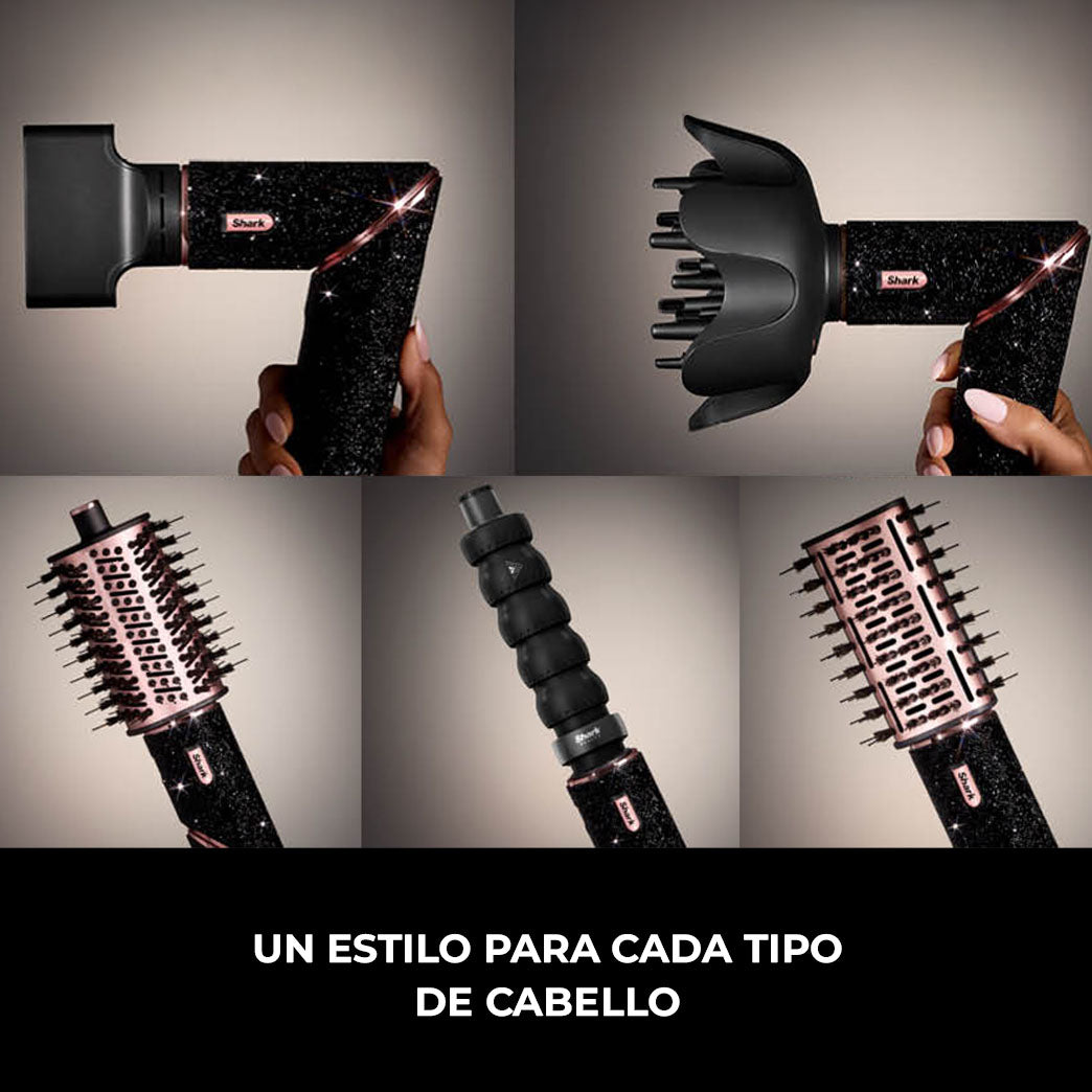 Secador Multistyler Flexstyle 5 en 1 Negro Sparkle HD446JBEU Shark
