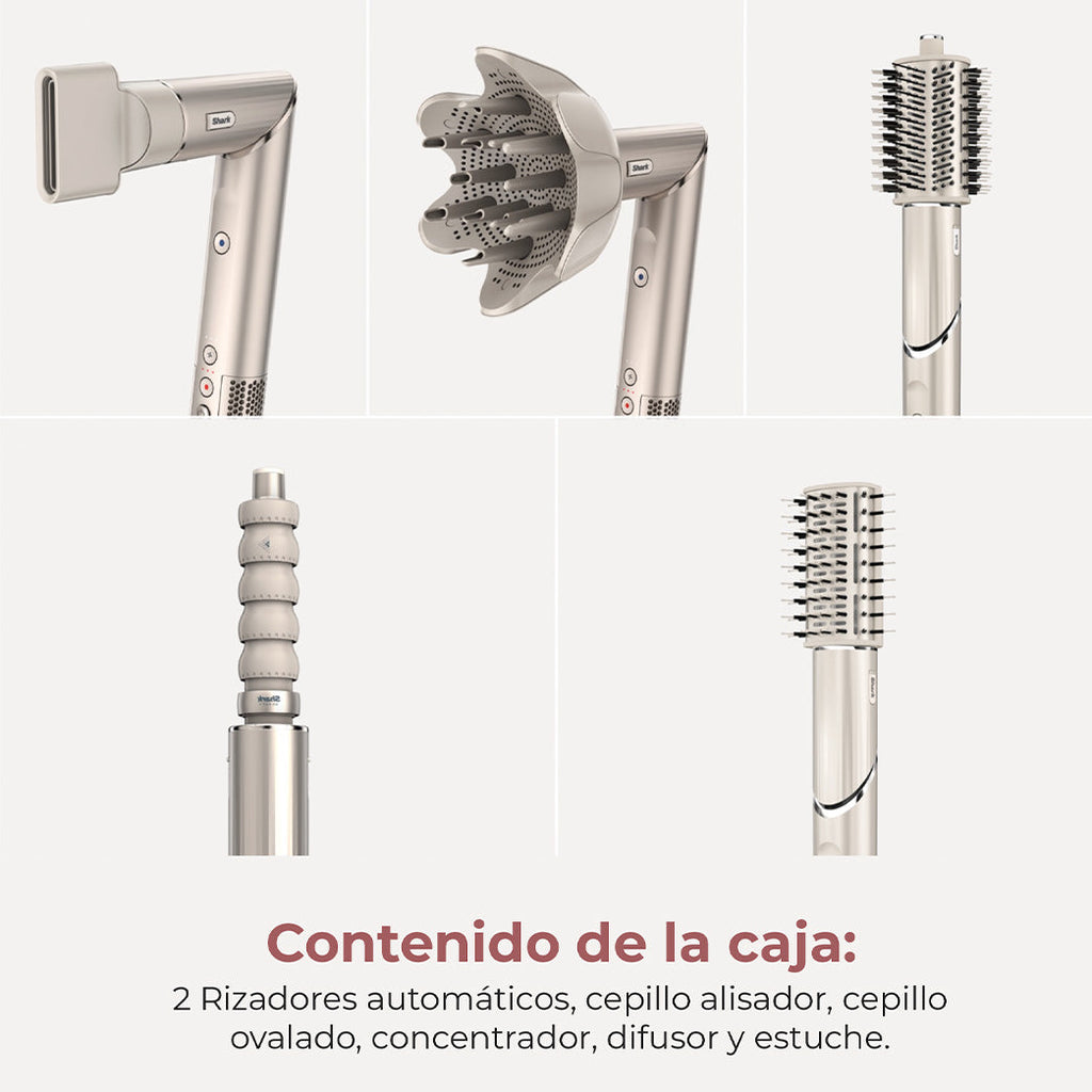 Secador Multistyler Flexstyle 5 en 1 Silver HD446SLEU Shark