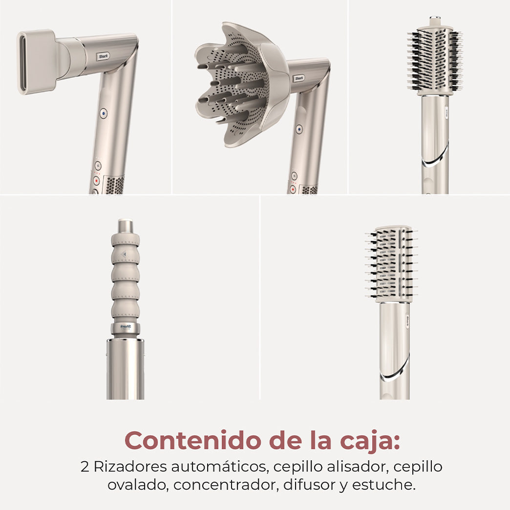 Secador Multistyler Flexstyle 5 en 1 Silver HD446SLEU Shark