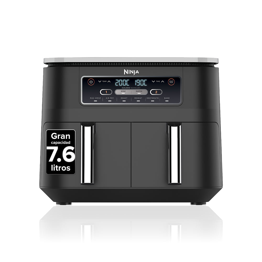 Freidora de Aire doble Ninja 6 en 1 de 7.6L
