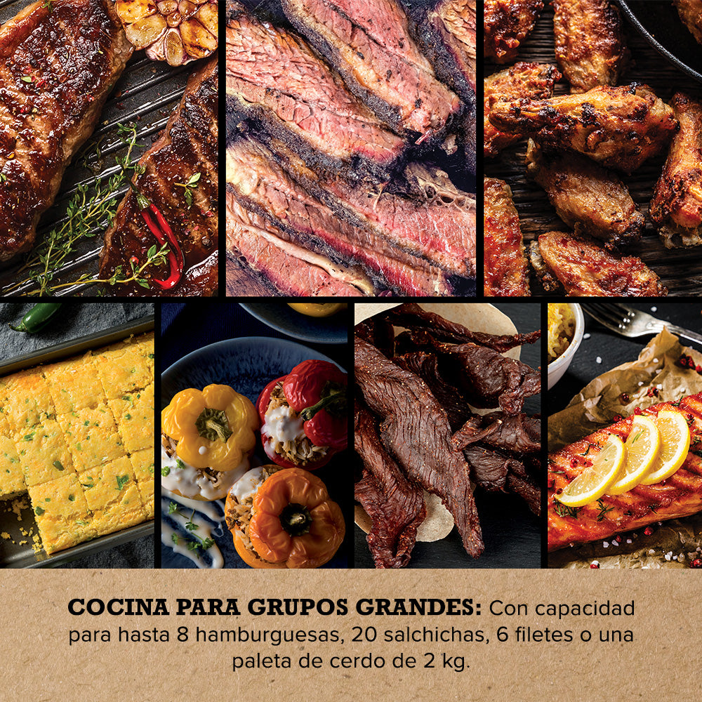 Parrilla eléctrica con Ahumador Ninja Woodfire