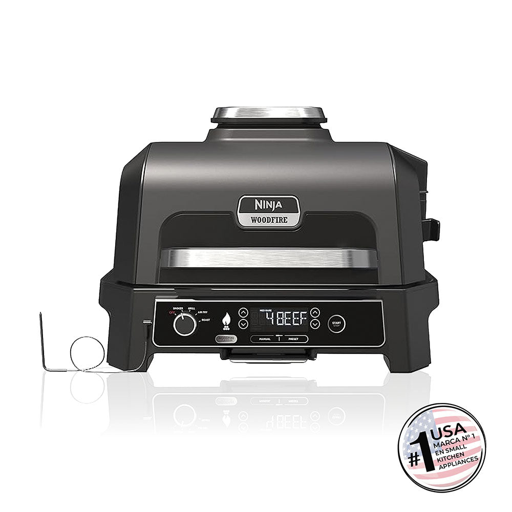 Parrilla eléctrica con Ahumador Ninja Woodfire Pro XL
