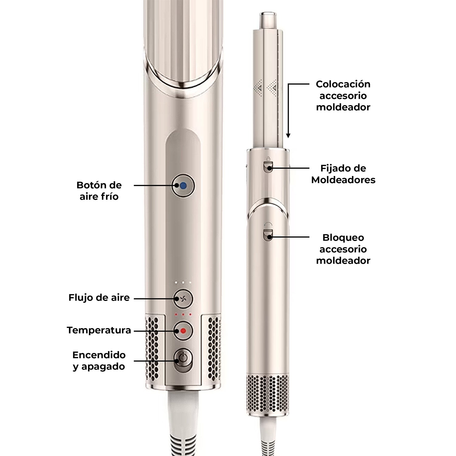 Secador Multistyler FlexStyle Silver 3 en 1 Shark