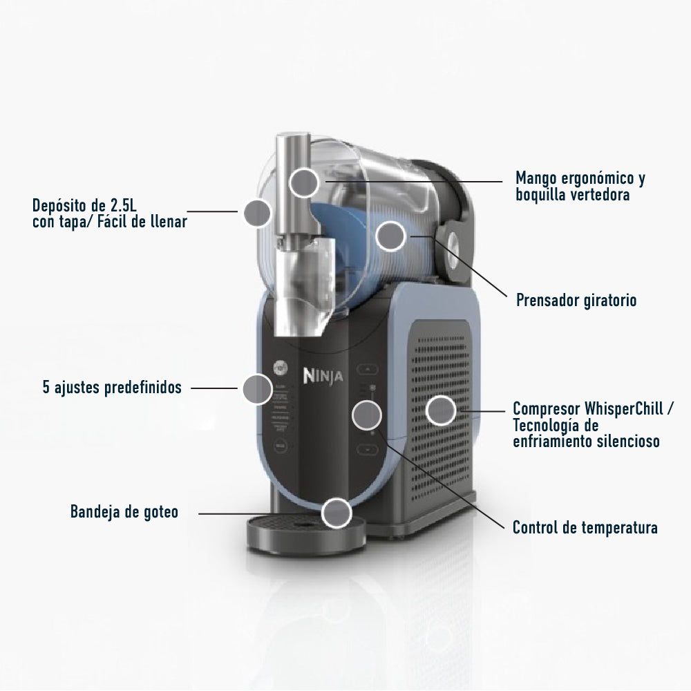 Máquina de granizados y Bebidas Heladas SLUSHi FS301EU Ninja
