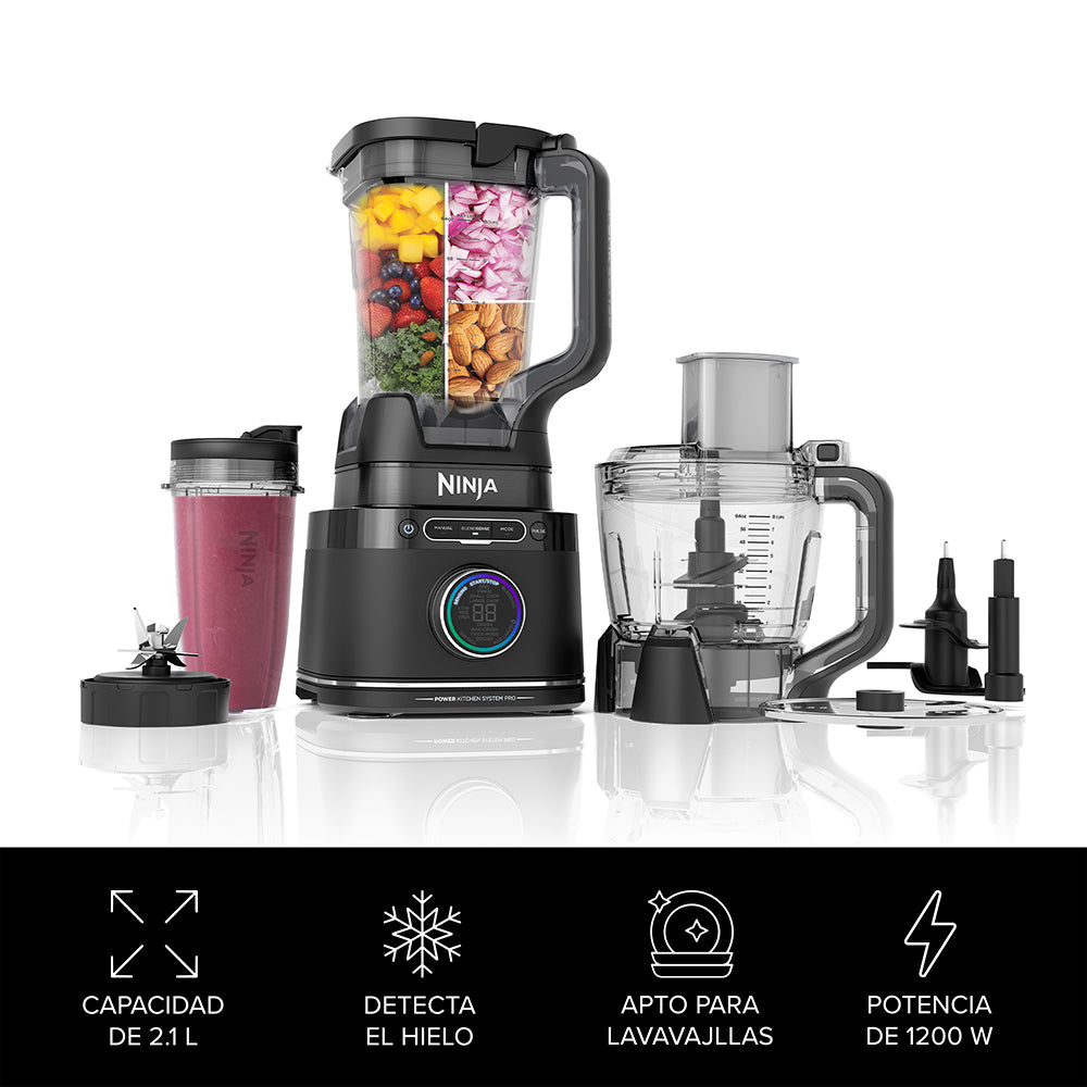 Licuadora y Procesadora 3 en 1 Detect Power Pro Blendsense Ninja