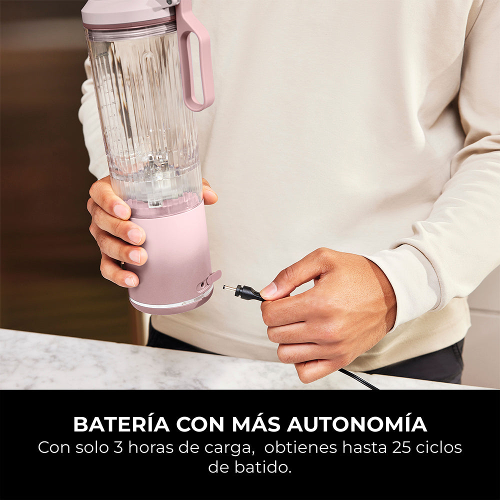 Licuadora individual inalámbrica Blast MAX Rosa Ninja