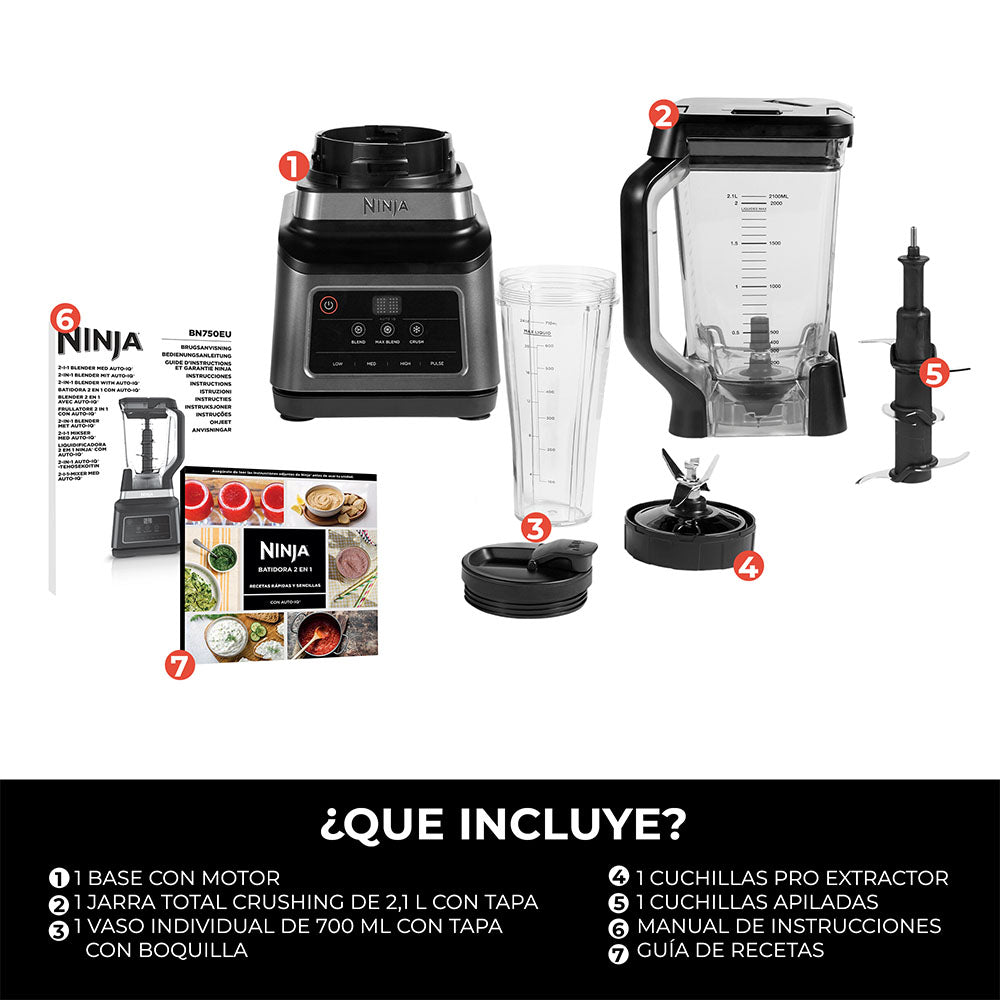 Licuadora Profesional Blender 2 en 1  BN750 Ninja