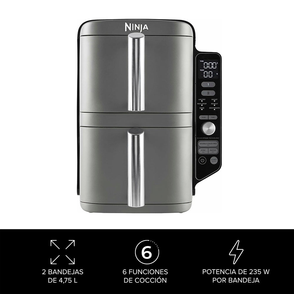 Freidora de Aire Vertical Double Stack XL 9.5L Ninja