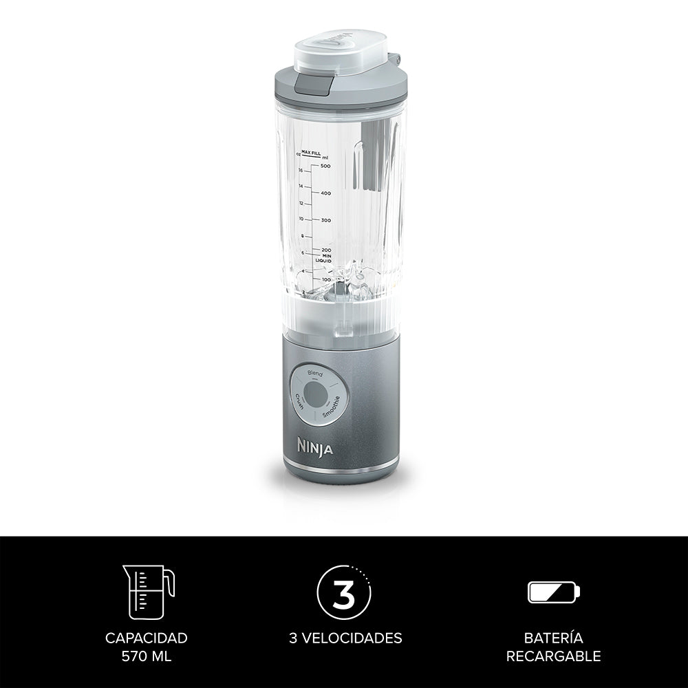 Licuadora individual inalámbrica Blast MAX Plateada Ninja