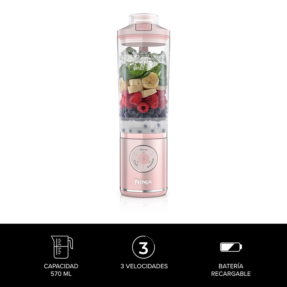 Licuadora individual inalámbrica Blast MAX Rosa Ninja