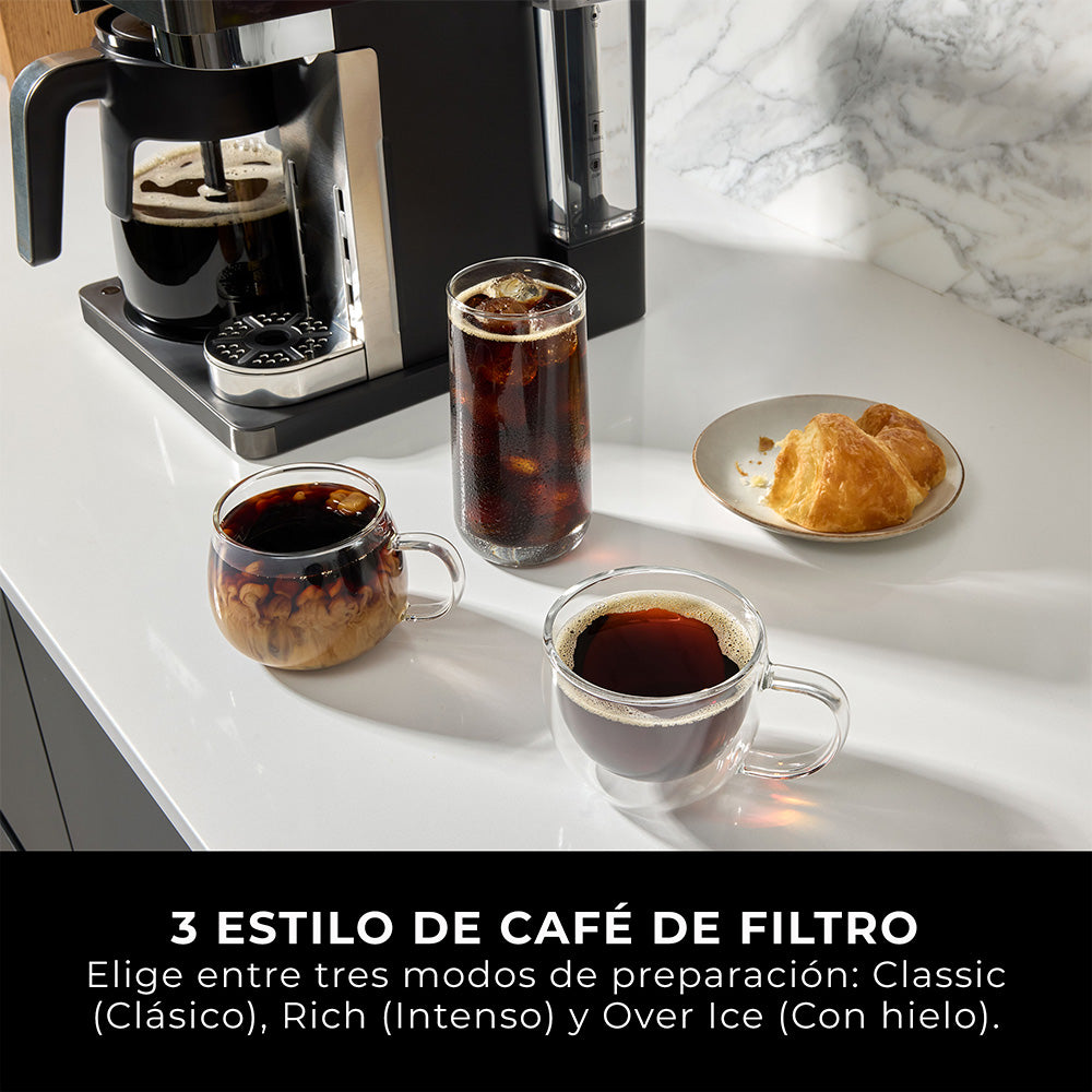 Cafetera 2 en 1 Prestige DualBrew con Espumador Integrado Ninja