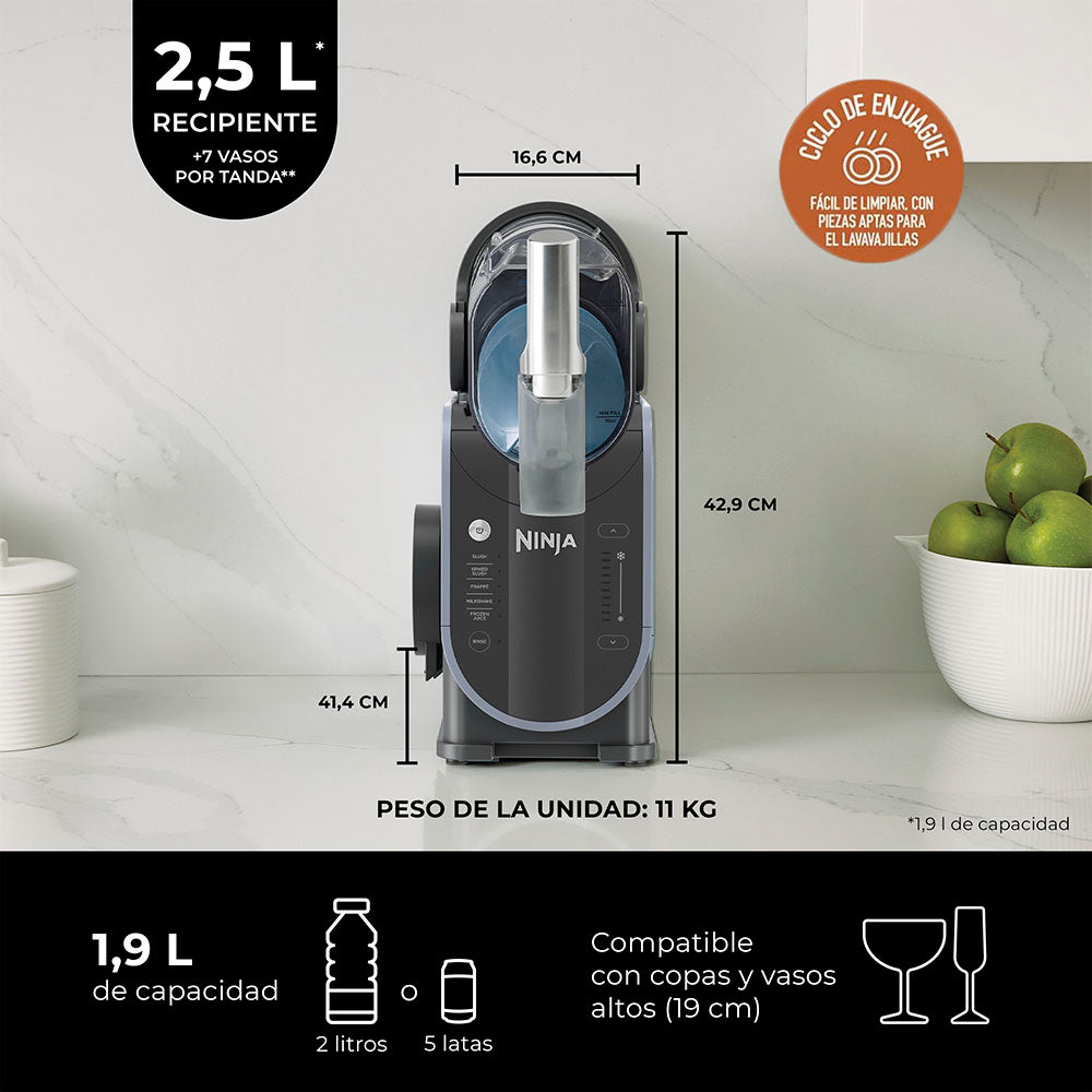 Máquina de granizados y Bebidas Heladas SLUSHi FS301EU Ninja