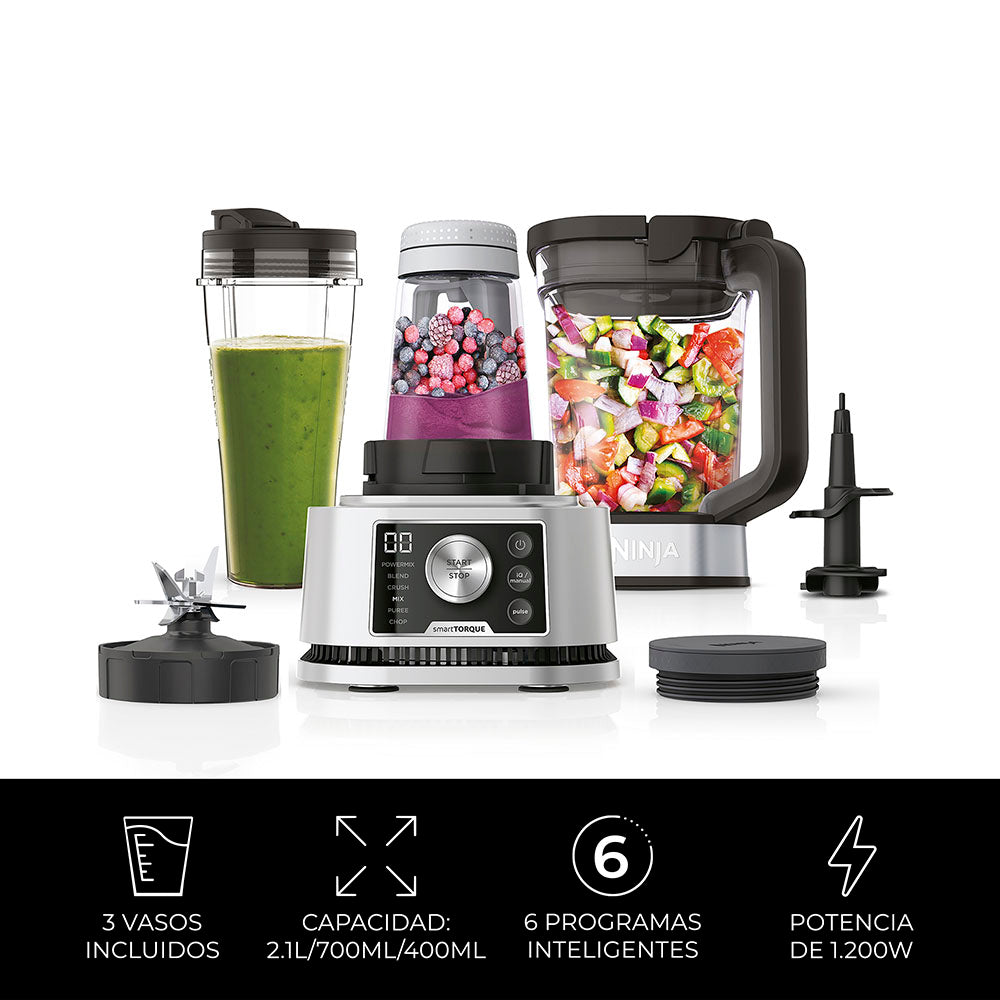 Licuadora 1200W Ninja Foodie 3 en 1