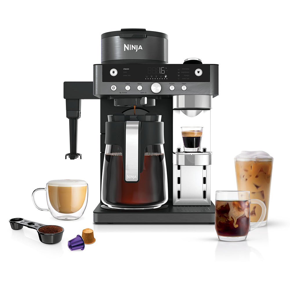 Cafetera 2 en 1 Prestige DualBrew con Espumador Integrado Ninja