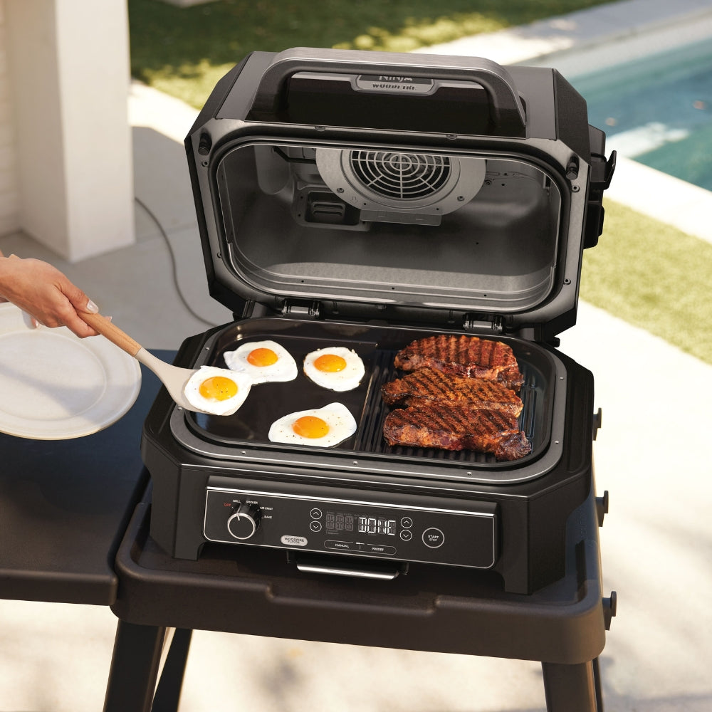 Parrilla eléctrica con Ahumador Ninja Woodfire Pro XL