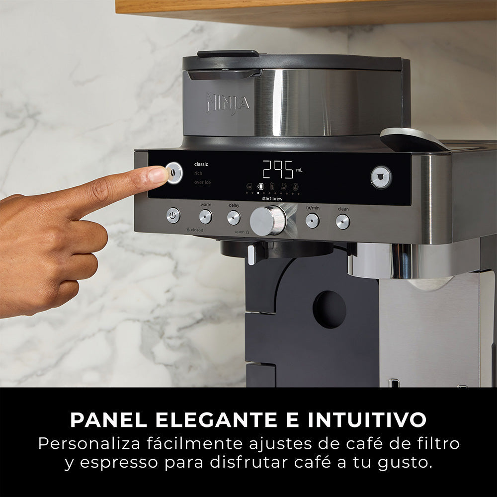 Cafetera 2 en 1 Prestige DualBrew con Espumador Integrado Ninja